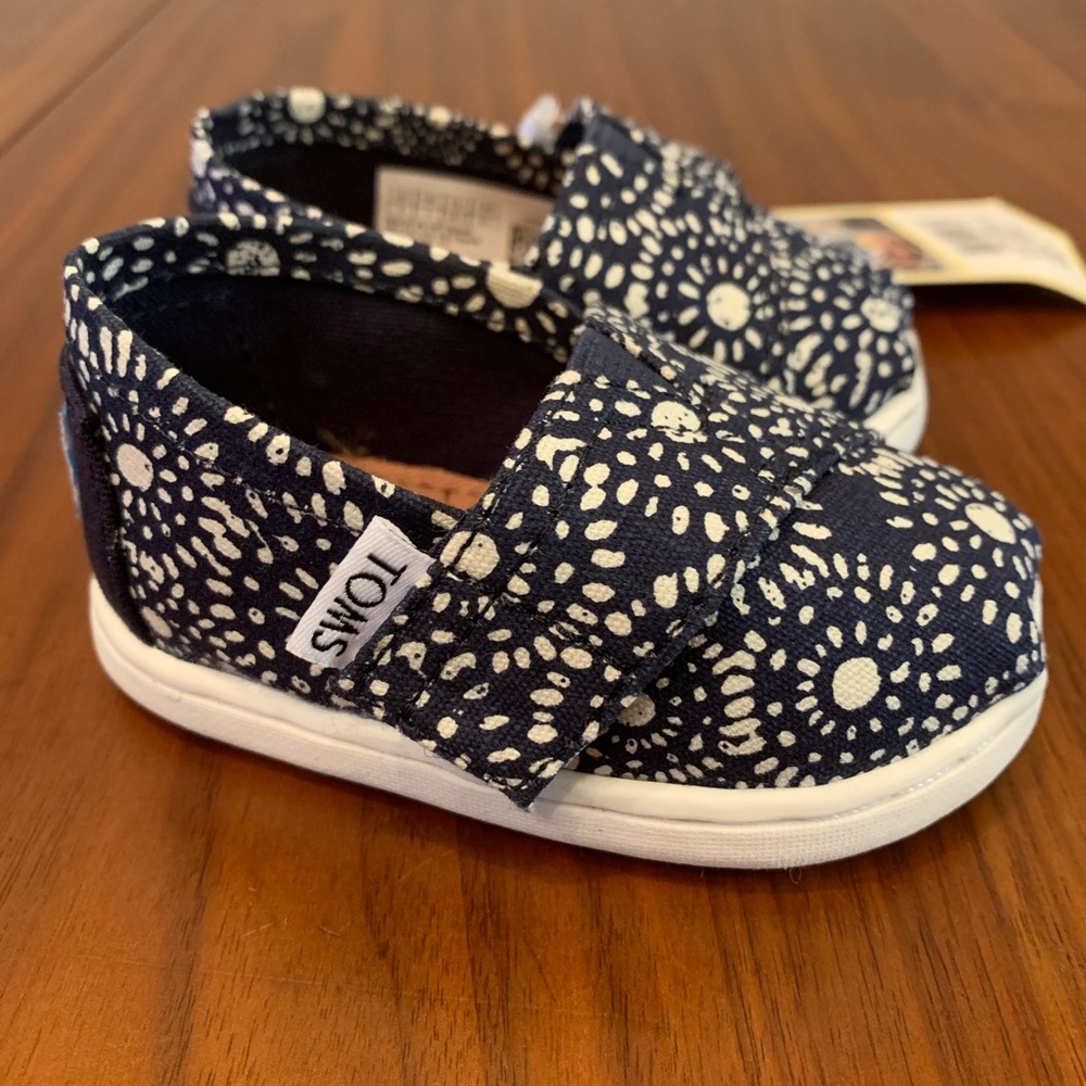 TOMS Classic - Navy Shibori Dots